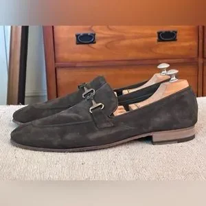 Roberto Cavalli Bit Logo Brown Suede Leather Men’s Slip On Loafers Shoes Size 11 Roberto Cavalli | Shoes | Roberto Cavalli Bit Logo Brown  main image 2